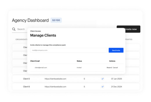 website data protection compliance solution for agencies
