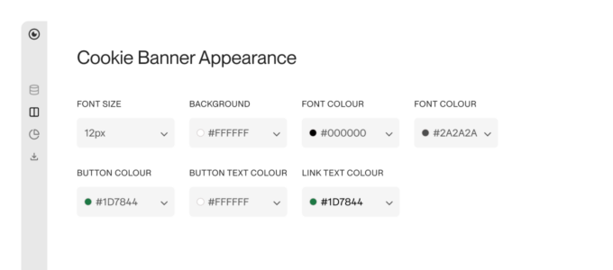 cookie banner generator styling placeholder