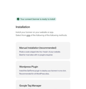 cookie consent Install