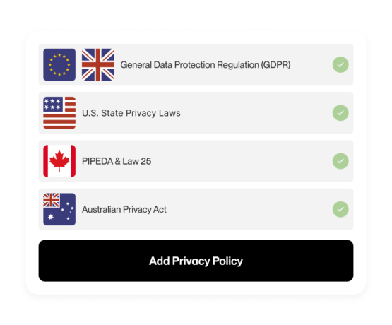 global data protection regulations compiance flags