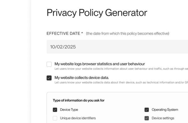 policy generator   questions